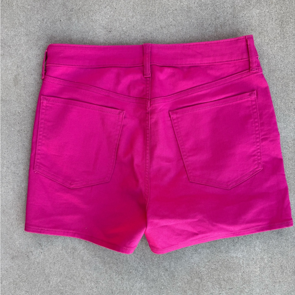 Old Navy Women's Fuchsia High-Rise Jean Shorts (Size 12) - Picture 2 of 5
